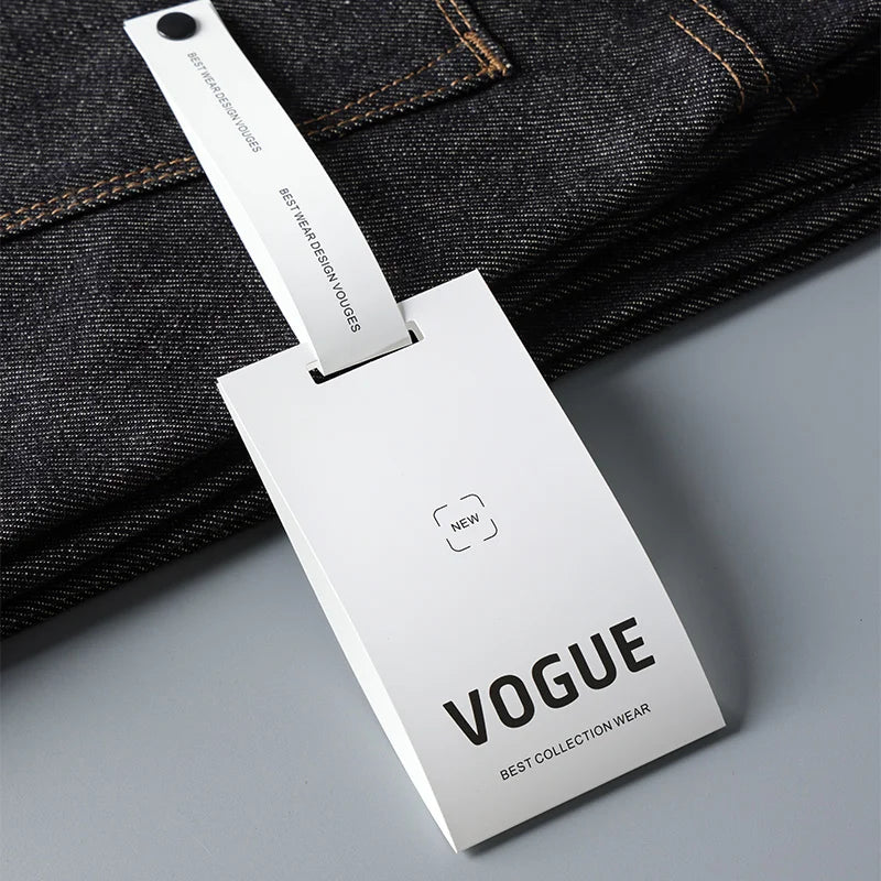 Free Logo Design Custom Luxury Garment Swing Tags Custom Name Logo Printed Paper Hang Tag with String for Clothes Label