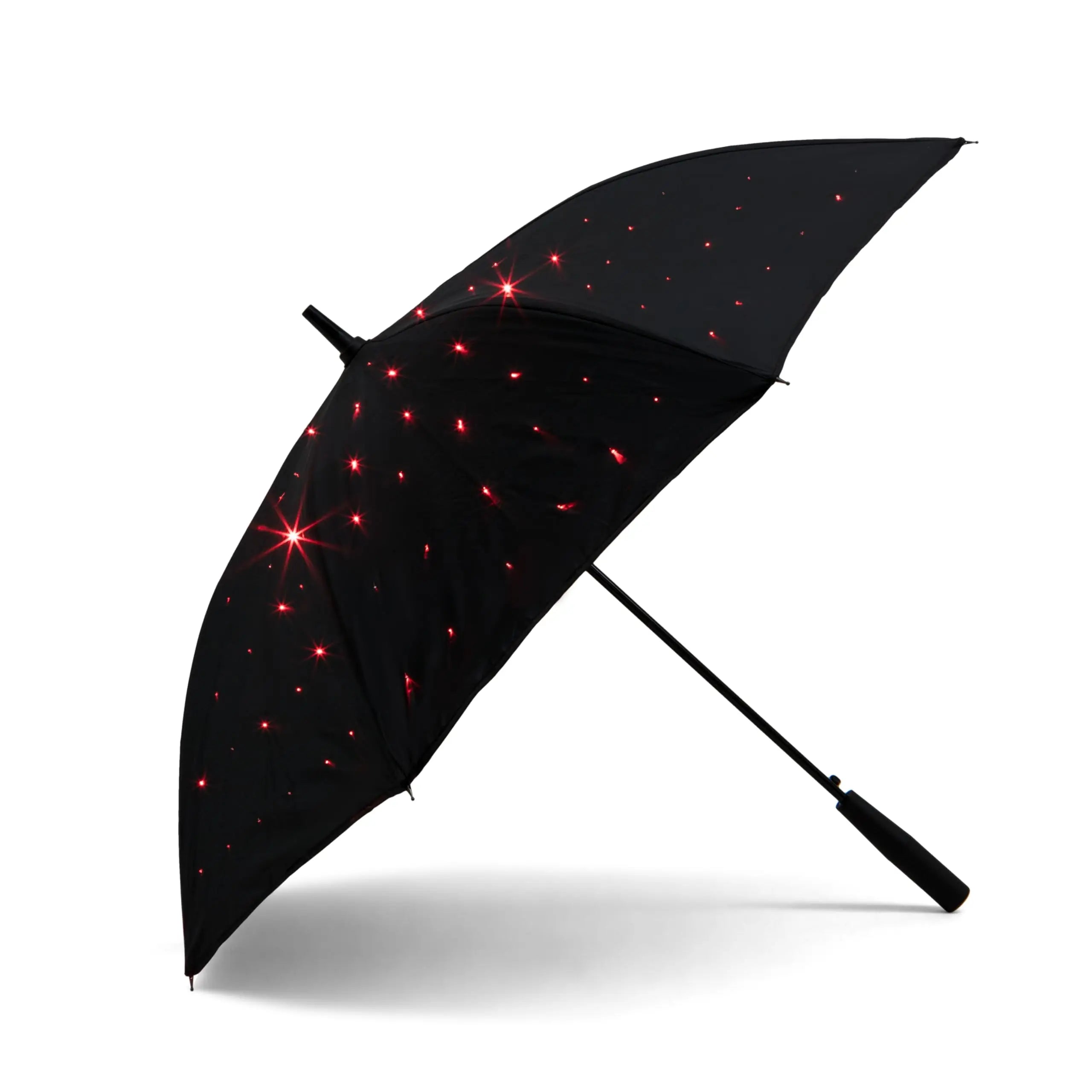 LED Star Light Full Size Manual Umbrella With Flashlight Handle Umbrella with Led Light