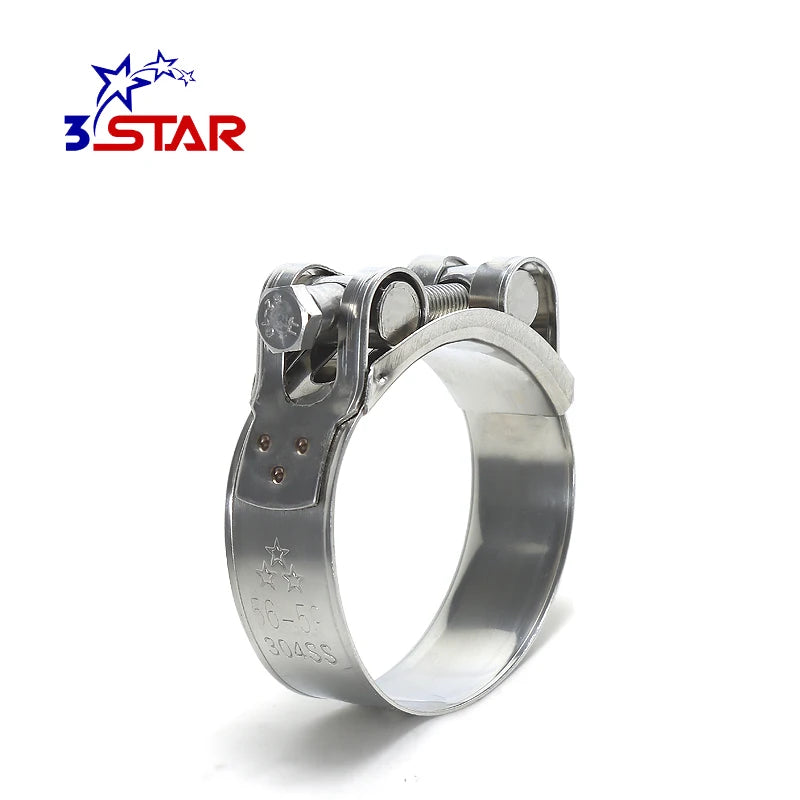 40-43MM Heavy Duty Stainless Steel Hose Clamp Single Bolt Head for Automotive Connection Adjustable Inch MegaBDM
