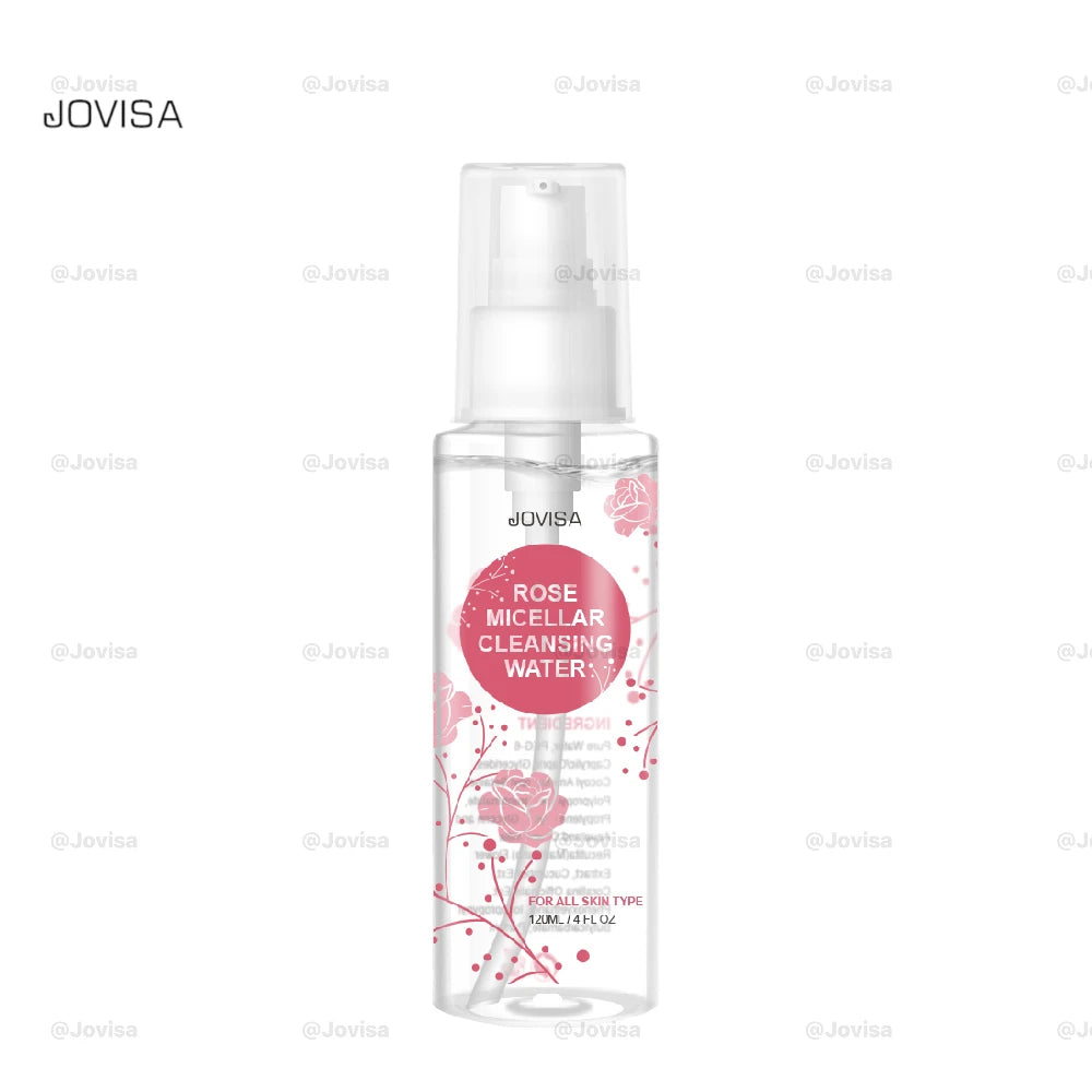 Oil-free Rose Micellar Cleansing Water OEM Makeup Remover Cleansing Water