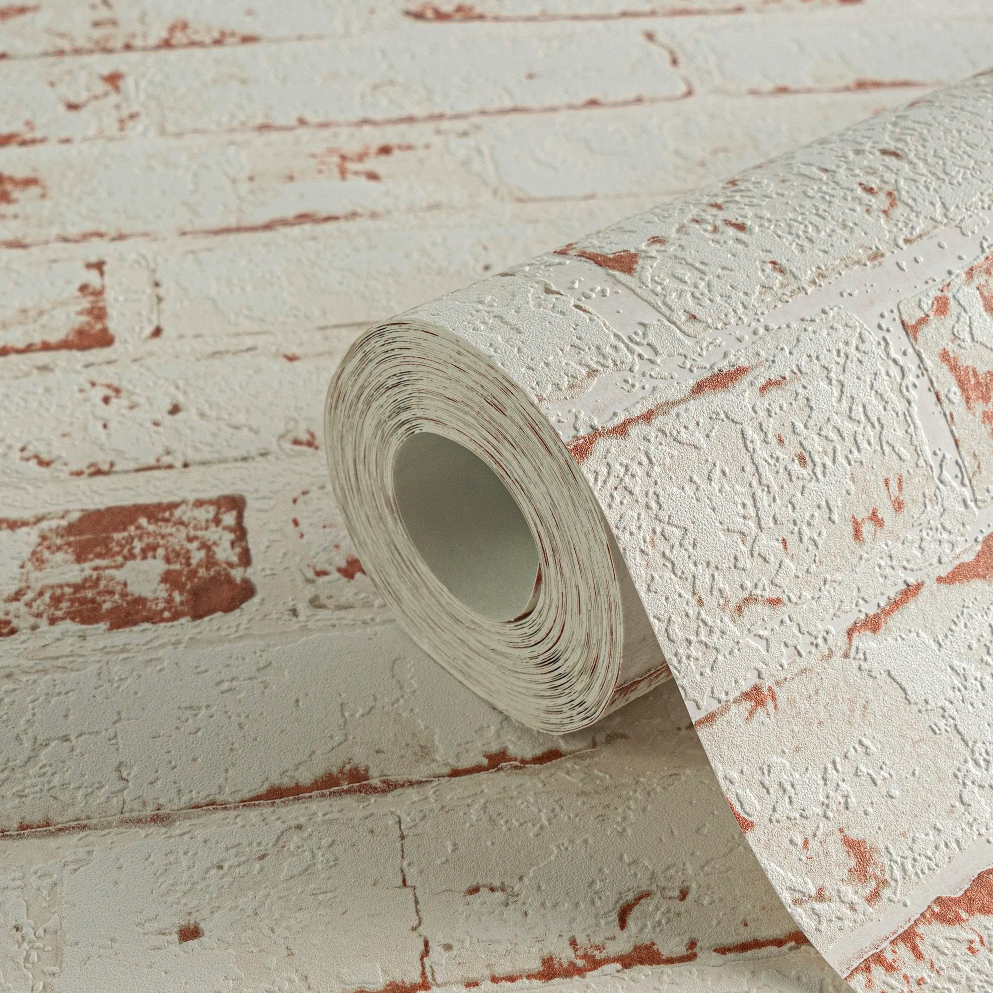 Made in Germany Modern Damask Non Woven Wallpaper Rolls Stone Red Brown Beige 1005 X 053 m Sound-Absorbing