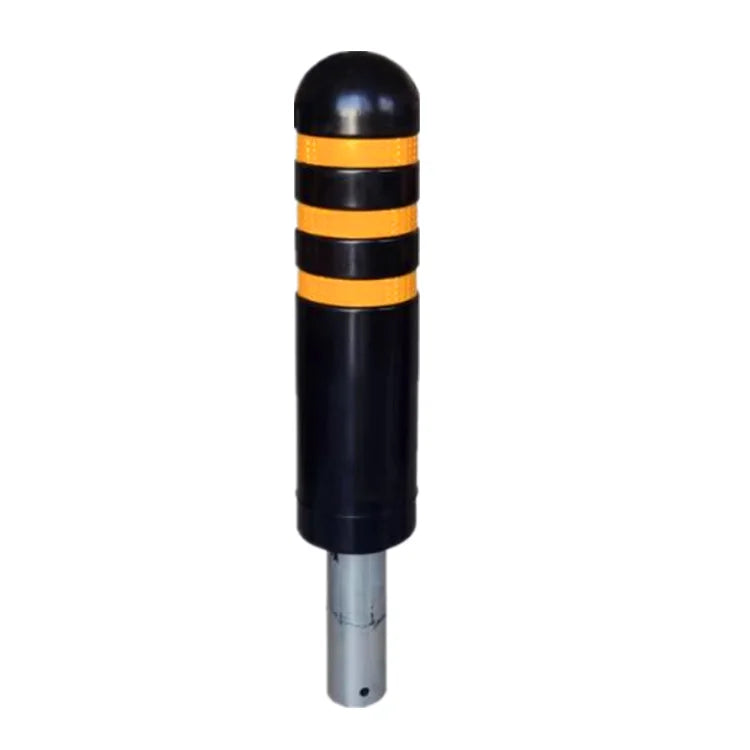 Traffic Safety  Durable Black Rubber Traffic Bollard Delineator Road Post