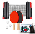 Home Use Adjustable Ping Pong Net Set Large Color Box Table Tennis Racket Set