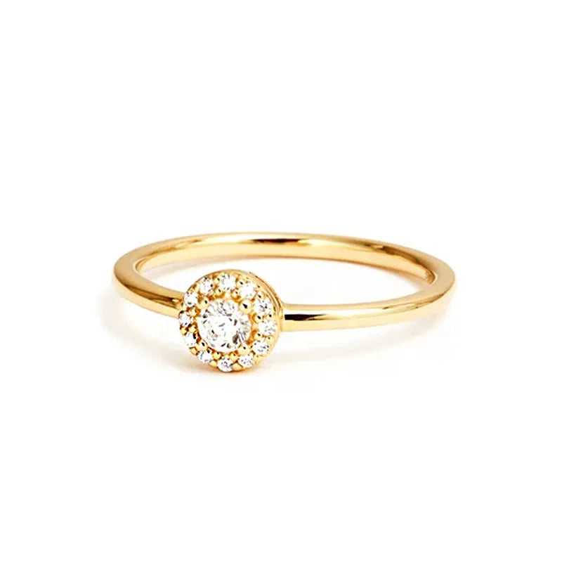 Low MOQ Wholesale Women Jewelry 18k Gold Plated 925 Sterling Silver Moissanite Rings