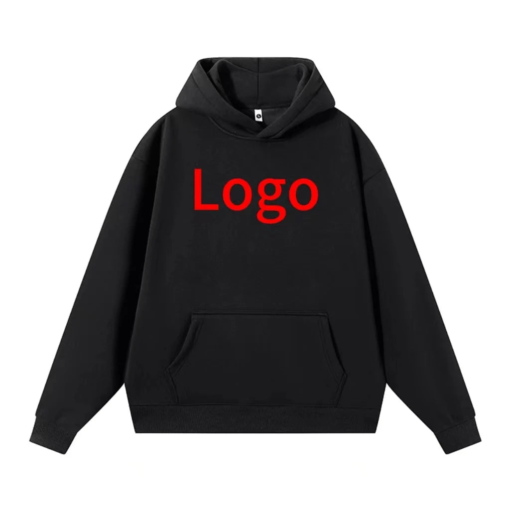 Unisex Cotton Luxury Hoodies Custom Logo Print Casual Pullover Tracksuit Embroidered Fleece Bulk Heavyweight Washed Techniques