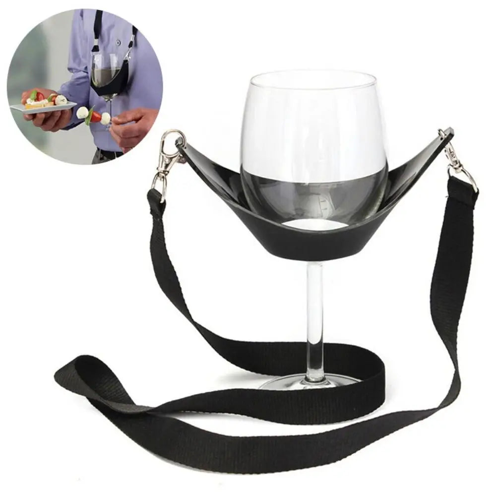 Wine Glass Holder Necklace Portable Wine Yoke Beverage Cups Lanyard for Glass Holder Straps Mothers Day Birthday Gifts