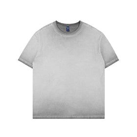 MOQ:1pcs 290gsm High Quality Acid Wash Dtg Print Cotton Vintage Logo Tee Mens Clothing Graphic Oversized Tshirt Custom T Shirt