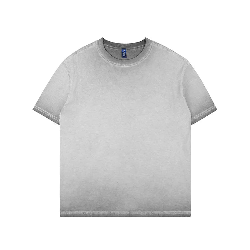 MOQ:1pcs 290gsm High Quality Acid Wash Dtg Print Cotton Vintage Logo Tee Mens Clothing Graphic Oversized Tshirt Custom T Shirt