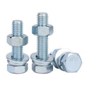 M8 M10 M12 M14 M16 M18 M20 M22 M24 DIN933 8.8 Grade Zinc Plated Galvanized Hex Head Bolts with Nuts and Washers