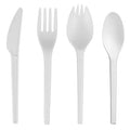 Disposable and Compostable Fork Customized Biodegradable CPLA Cutlery  for Restaurants and Home
