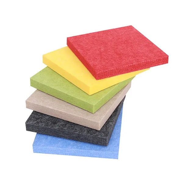 Soundproof 24mm PET Acoustic Panels Acoustic Pinboard High Density Eco-friendly Polyester Acoustic Panels for Wall and Ceiling