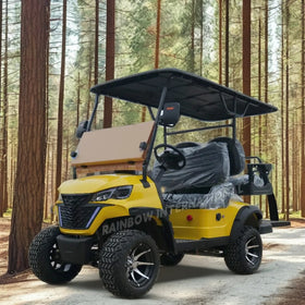 Rainbow 48Volt Electric Golf Cart Customized 4 Seats Golf Trolley Cart Electric Buggy Car 30Km/h 70-90km