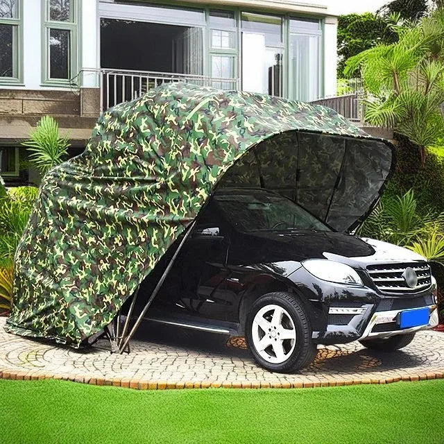 Wholesale Foldable Retractable Car Carport Portable Outdoor Steel Garage Tent Canopy Easy Install Vinyl Clad for Car Protection MegaBDM
