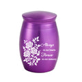 Modern Stainless Steel Pet Urn with Laser Engraved Heart Paw Design and Protective Travel Case Included