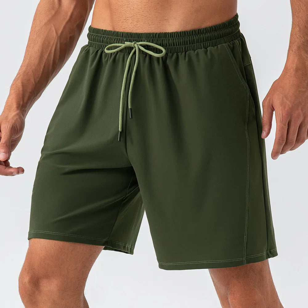 Manufacturer Nylon Lightweight Stretch Drawstring Plus Size Men's Athletic Shorts