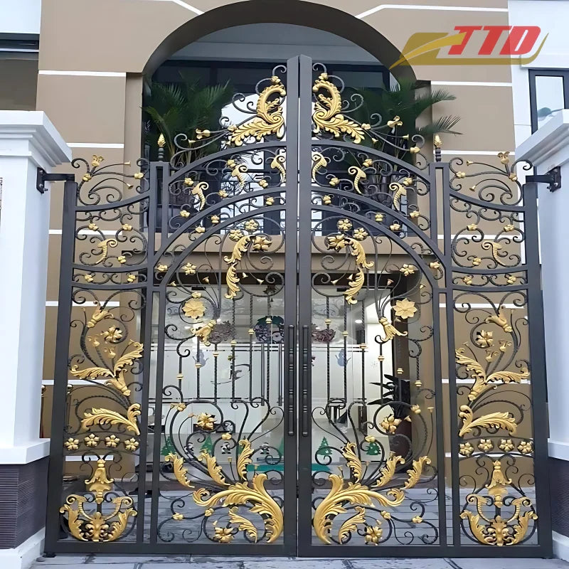 Explore Stunning Eco-Friendly Iron Gate Designs 3D Modeling Pictures Add Style Security Your Property 7 Feet Height