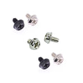 OEM Precision Alloy Steel Nickel Plated Computer Case Screws-M3.5 (#6-32) Phillips Hex Flange Fasteners for PC Motherboard PSU