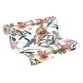 Made in Germany Luxury Non Woven Floral Wallpaper Rolls White Green Yellow Wash-Resistant for Living Room & Kitchen-1005x053m