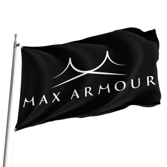 High Quality Customized 3*5ft Black Flag with Logo Double Sided Digital Printing Custom Print Black Flag
