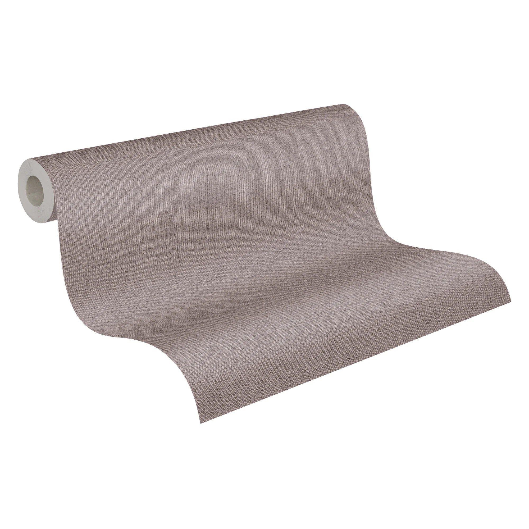 Made in Germany - Wallpaper rolls Solid Plain Brown - Non Woven- Modern Wallpaper Structure for Walls - 1005 x 053 m