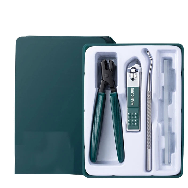 New Anti-splash Nail Scissors Suitable for Thick and Hard Nails Large Household Nail Scissors Four-piece Set