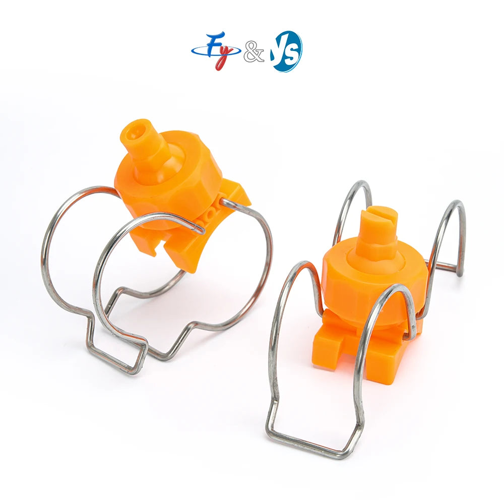 YS Double Clip Pipe Clamp New Plastic Spray Nozzle for Car Washing Flat Fan Clamp with Clip-Eyelet Convenient Cleaning Tool