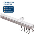 Whosale New Art Deco Metal Curtain 25MM Rail Mounting Iron Track