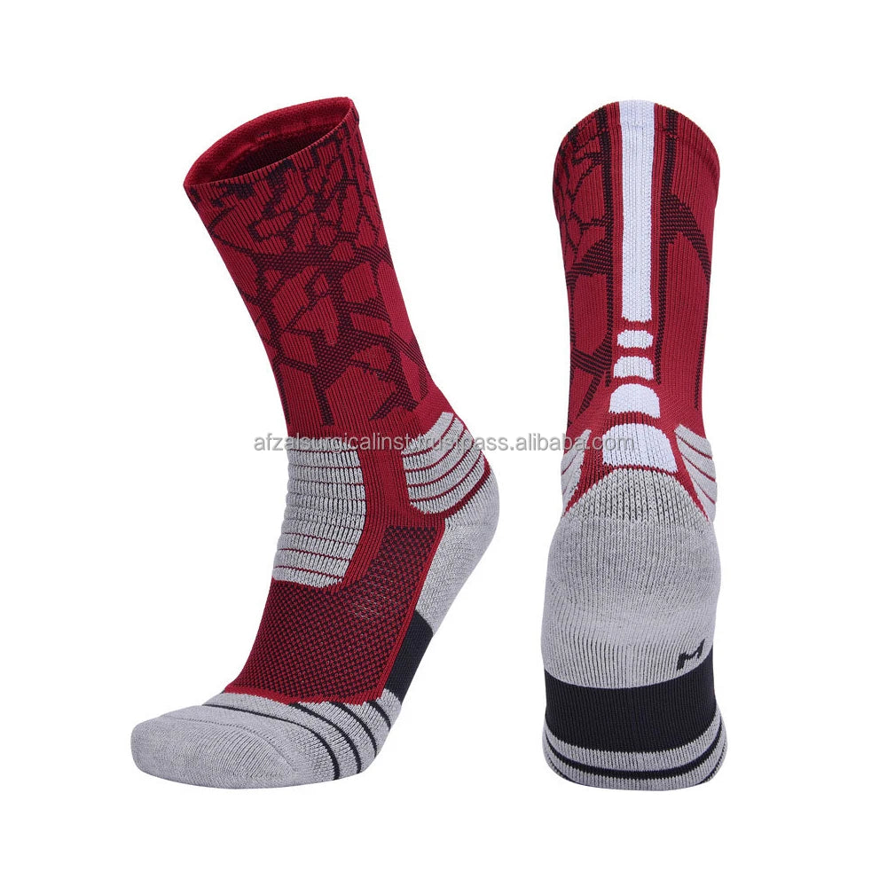 Men's Cotton Compression Socks with Towel Bottom New Outdoor Sports Basketball Socks for Daily Life sustainable