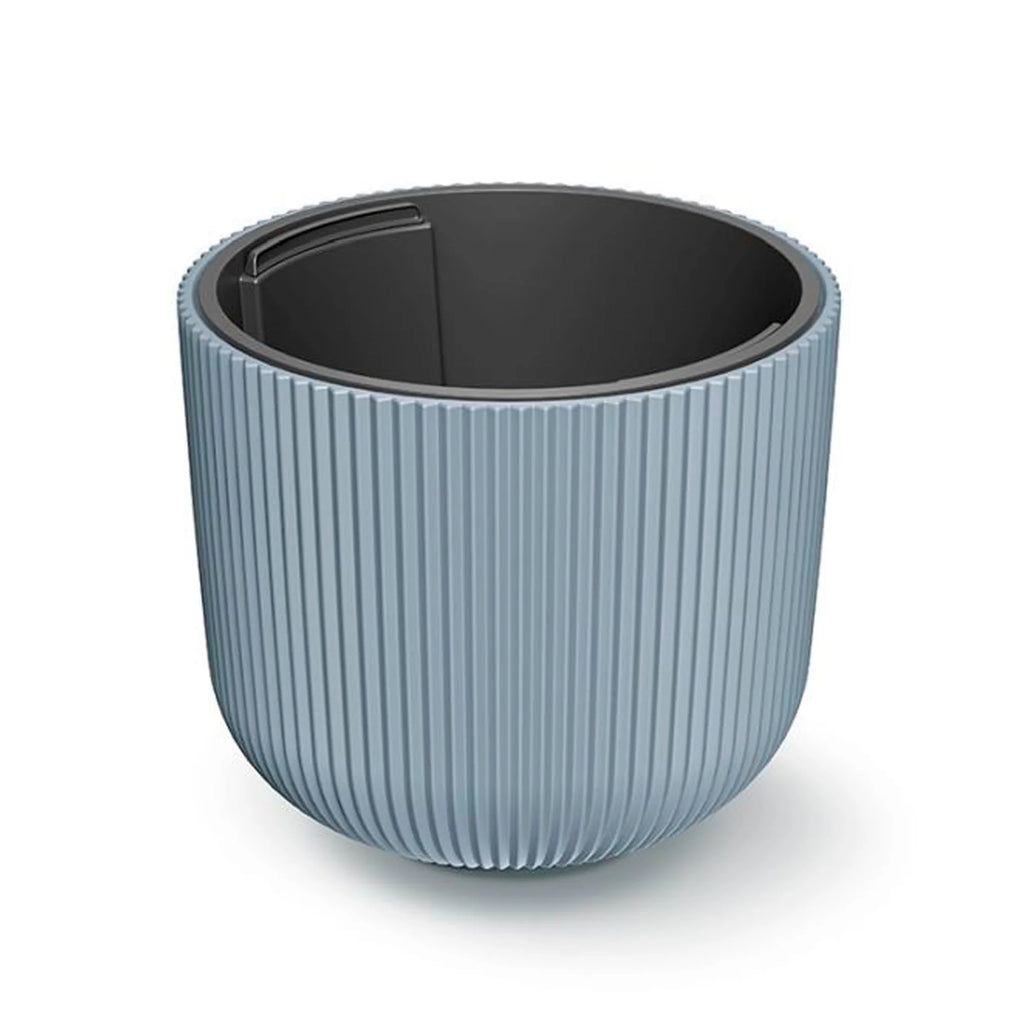 Grey flower pot with reservoir MILLY collection 39.1 x 39.1 x 32.1 cm capacity of 31 L.