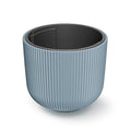 Grey flower pot with reservoir MILLY collection 39.1 x 39.1 x 32.1 cm capacity of 31 L.