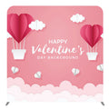 Happy Valentine's Day Photo Booth Backdrop Background 8x8ft Booth and Fabric Exhibition Tension Fabric Display Backdrop Stand