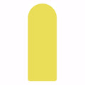 Sansd Yellow Pu Yoga Mat 5mm Oval Capsule Arch Shape Nonslip Full Custom Solid Colour Logo Print Vegan Matte Pu Rubber Yoga Mat