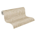 Made Germany Modern Floral Grey White Gold Non Woven Vinyl Wallpaper Rolls for Living Room Kitchen Highly Wash-Resistant