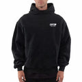 Custom 400-500Gsm Heavyweight 100% Organic Box Cropped Cotton French Terry Pullover Hoodie for Men Embroidered 3D Solid Spring