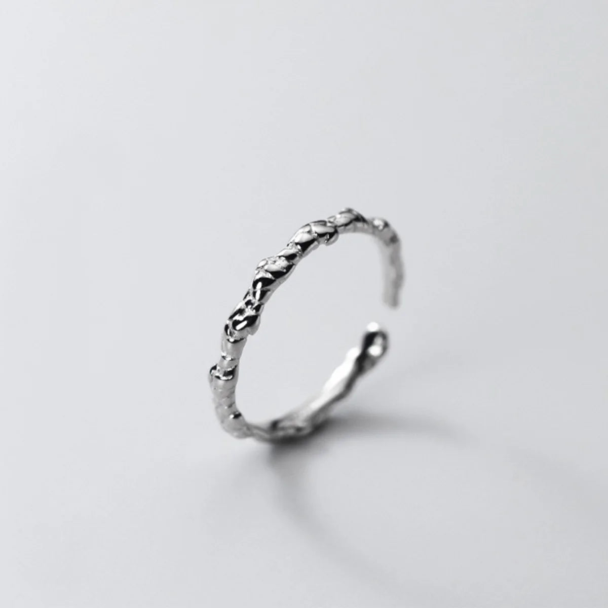 Low MOQ Wholesale Braided Rings Fine Jewelry 925 Silver Unique Adjustable Rings