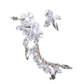 Luxury Unique Diamond Flowers Designer Fashion Earrings Elegant Stainless Steel Earrings Fine Earrings Jewelry Women