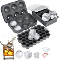 Transparent DIY Personalized Silicone Ice Cube Tray Freezer Rectangle Larger Flexible BPA Free Eco-Friendly Summer Maker Tools
