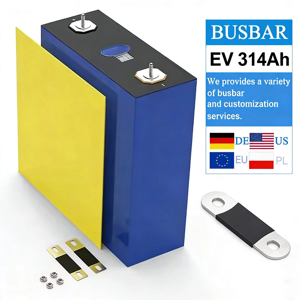 Poland Stock DDP Grade a EV MB31 314Ah EV LF280K LiFePO4 Battery 3.2V 280ah 314ah Akuu Prismatic Lithium Ion Batteries MegaBDM