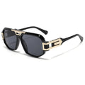 Custom Logo 2025 Fashion Retro Black Square Driving Sun Glasses UV400 Big Frame Shield Sunglasses Men MegaBDM