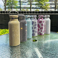 Glitter Bling Rhinestone Sport Vacuum Thermal Flask Girl Diamond Crystal Stainless Steel Water Bottle Insulated Cup with Chain