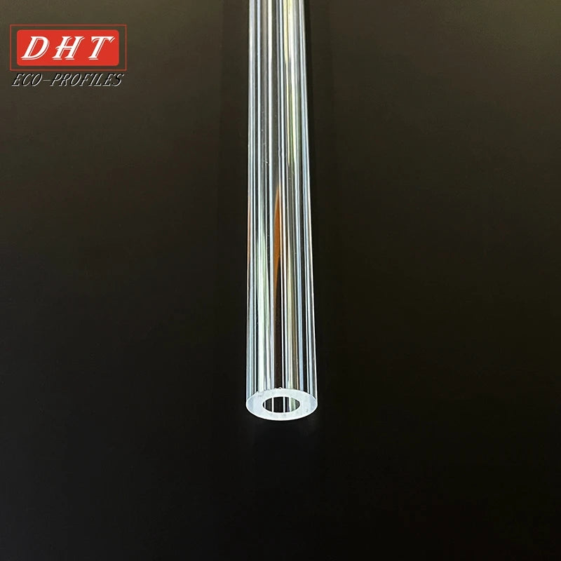 Plastic Extrusion Clear Acrylic Optical Grade High Lighting Guiding Effect Round Tube Light Diffuser Cover for Led Diffuser