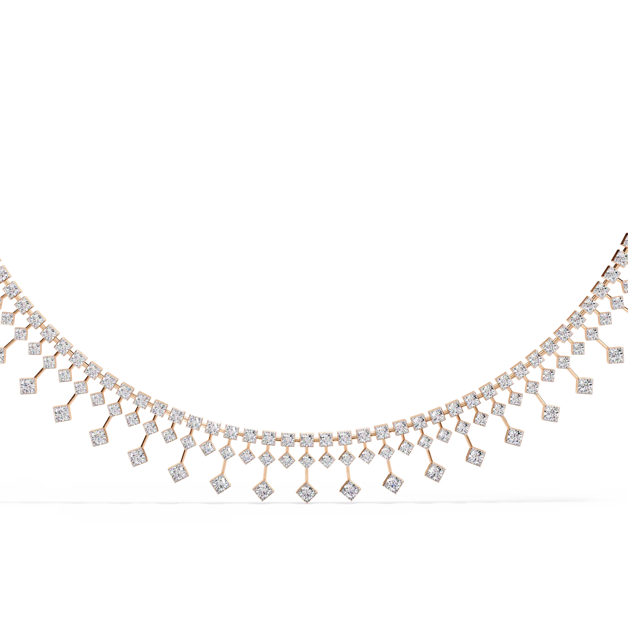 Natural Diamond Luxury Women's 14K/18K Solid Gold Chain Necklace Premium IGI Certified
