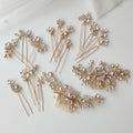 Sparkling Handmade Rhinestone Bridal Hair Accessories Crystal Wedding Jewelry Tiara Bridal Hair Comb Pins Headband for Party
