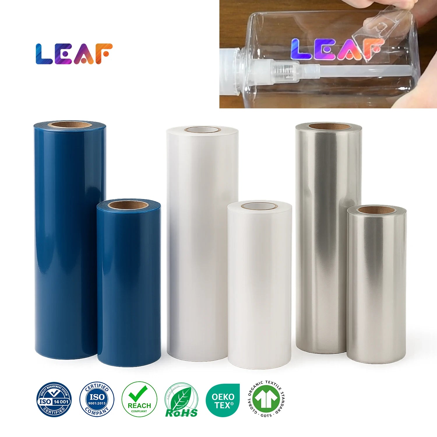 LEAF UV DTF AB Film Transfer Film Sheet Roll UV DTF Sticker for Flatbed Printer Phone Case Bottle Glass UV DTF AB Film