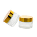 Transparent 50g Face Eye Cream Skin Cream Glass Cosmetic Cream Glass Jars for Cosmetic Packing with Screw Lid