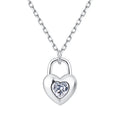 Wholesale S925 Sterling Silver Heart Necklace Fashion Pendant Jewelry for Women Gift Wedding