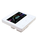 Modern Square Wall Mounted Air Conditioning Fan Controller Colorful LCD Screen ABS Material Neutral Voltage HVAC Systems Part