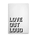 Made in Germany Modern Home Decor Canvas Wall Mural for Out Loud-White/Black Wooden Stretcher Frame