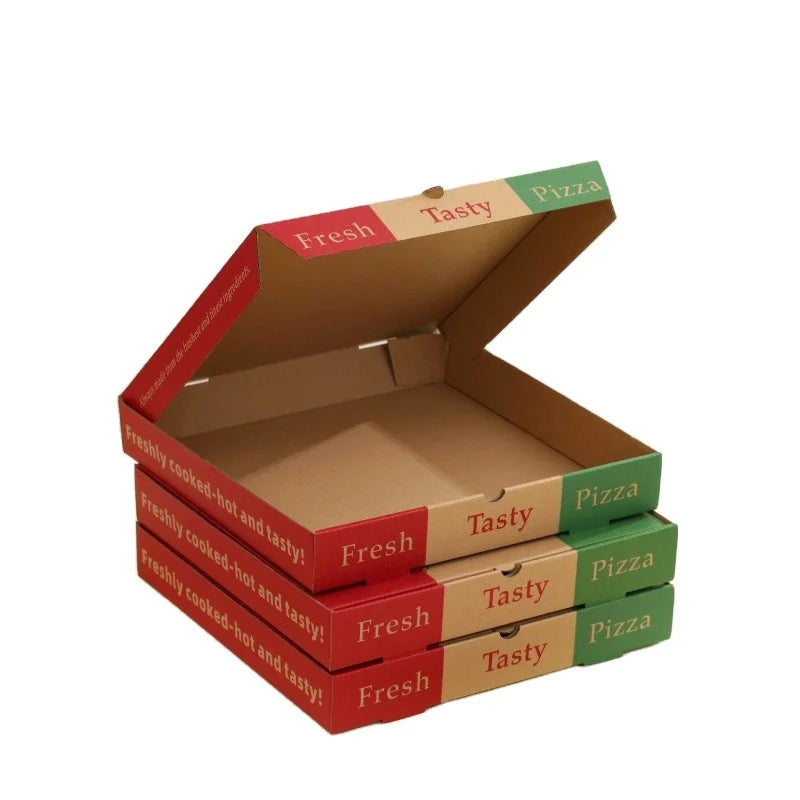 Wholesale Cheap Custom Personalised All Sizes 9-18 Inch Corrugated Kraft Paper Pizza Boxes for Sushi Matt Lamination