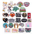 Wholesale Cartoon Cute Animal Letter Cowgirl Embroidery Patch Custom Design logo Iron on Hat Embroidered Patch for Clothing